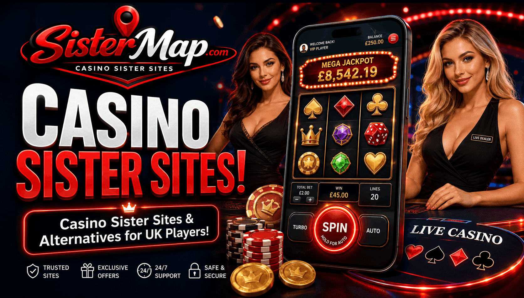 Sister Sites - UK Casino Sister Sites and Alternatives for Players in the United Kingdom